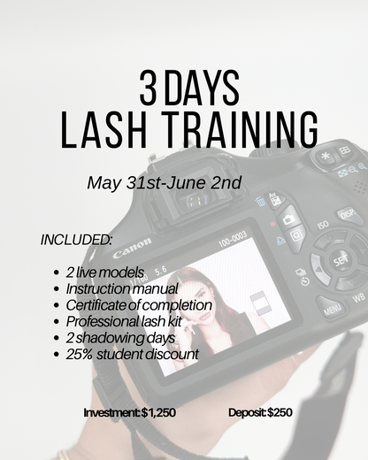 3 days Intro to Eyelash Extensions